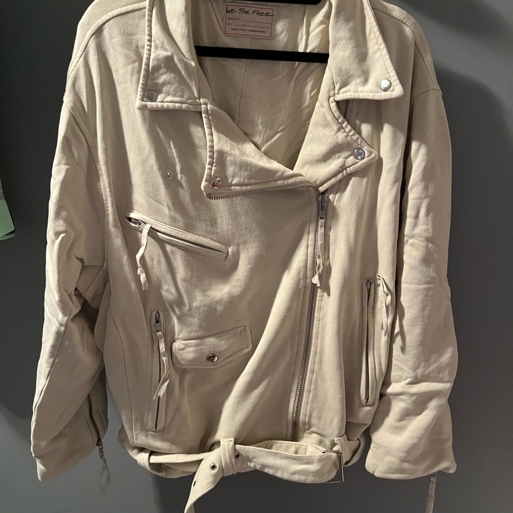 We The Free Off-White Bomber Jacket